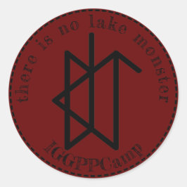 Adesivo Não há nenhum monstro do lago IGGPPCamp