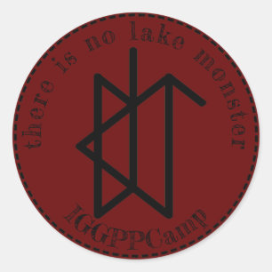 Adesivo Não há nenhum monstro do lago IGGPPCamp