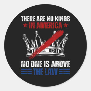 Adesivo Não Há Reis Na América Ninguém Está Acima Do
