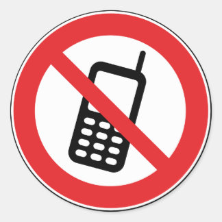 Adesivo Não há telefones celulares permitidos Stickers