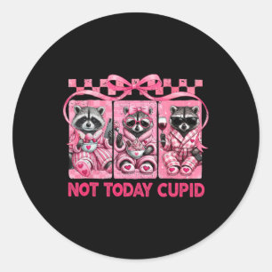 Adesivo Não Hoje Cupido Dia dos Namorados Guaxinins Coquet