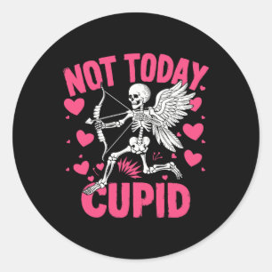 Adesivo Não Hoje Cupido Engraçado Cupido Esqueleto Anti Va