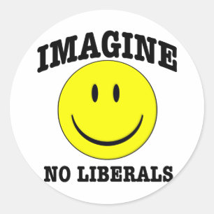 Adesivo Não imagine nenhum liberal