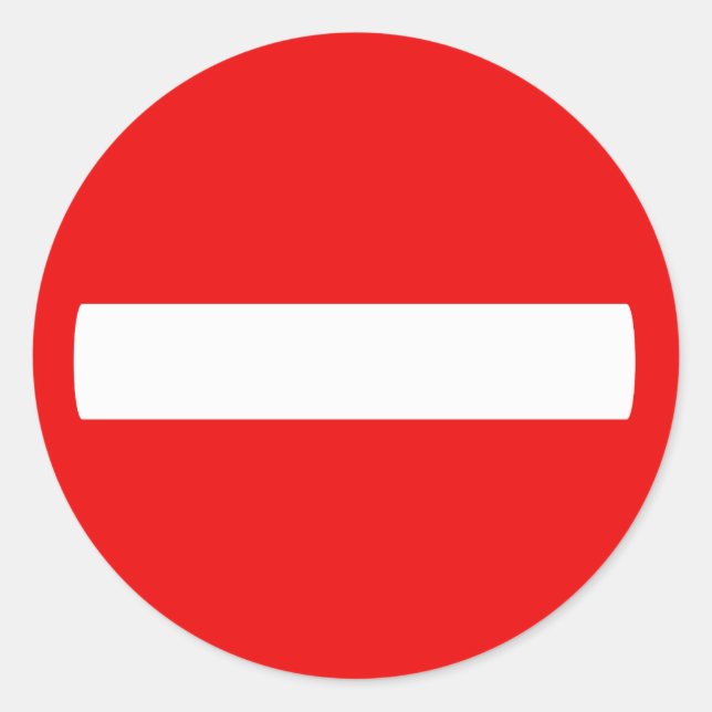 Adesivo Não Inserir Sinal (Vinheta) (Frente)