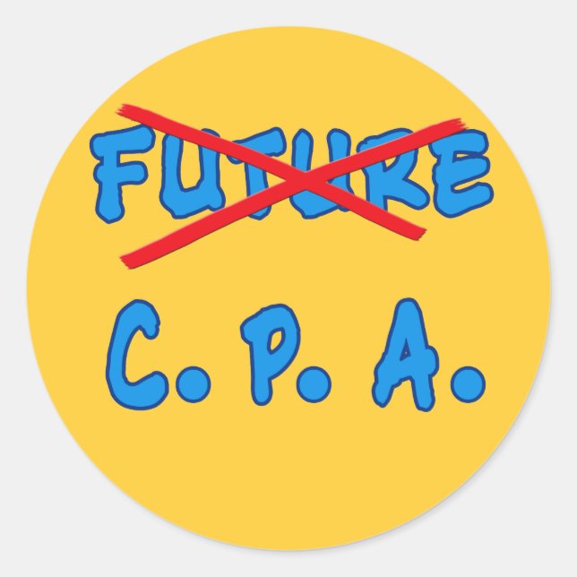 Adesivo Não Mais Design de Graduação CPA Futura (Frente)