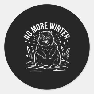 Adesivo Não Mais Dia Da Marmota De Inverno Humor Sarcasmo