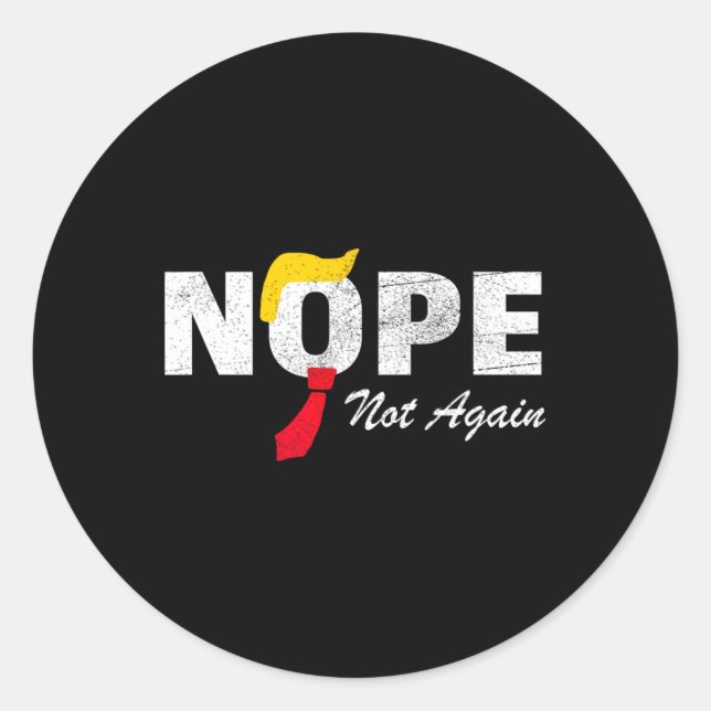 Adesivo Não Mais Trump Kamala Harris Eleições 2024 (Frente)