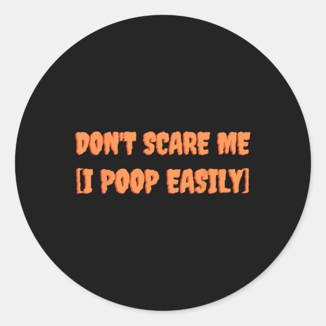 Adesivo Não me assuste, eu faço Piada de Halloween (Frente)