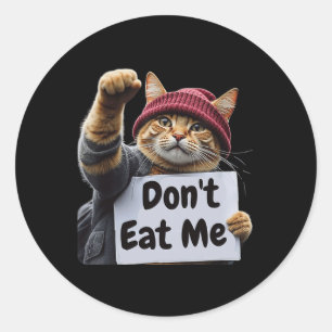 Adesivo Não me coma gatos para Trump 2024 Trump ou Tram
