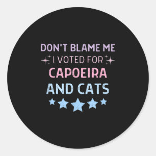 Adesivo Não Me Culpe Eu Votei Em Caeira E Gatos Homens Mul
