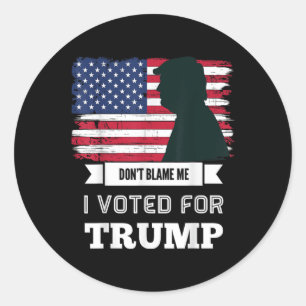 Adesivo Não Me Culpe, Votei A Favor Do Trump Afastado.