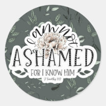 Não me envergonho de 2 Citação Timothy 1:12 das Es