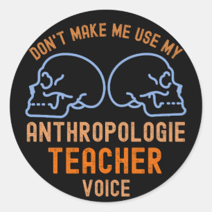 Adesivo Não Me Faça Usar Minha Voz de Professora de Anthro