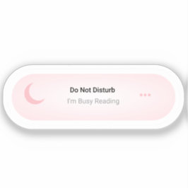 Adesivo Não me incomode, estou ocupado lendo o livro engra