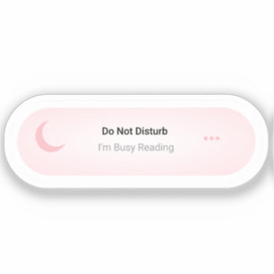 Adesivo Não me incomode, estou ocupado lendo o livro engra