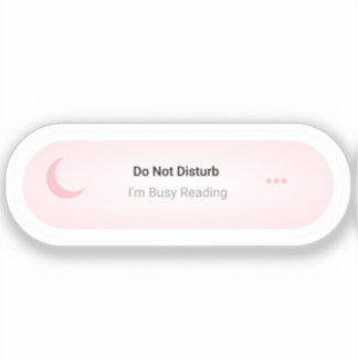 Adesivo Não me incomode, estou ocupado lendo o livro engra