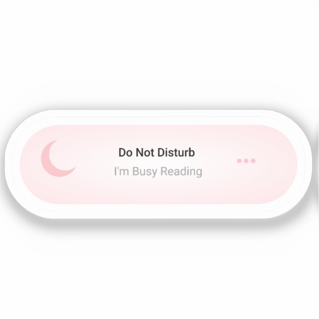 Adesivo Não me incomode, estou ocupado lendo o livro engra (Frente)