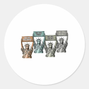 Adesivo Não Minha Presidente Não Minha Voz Não Meus Valore