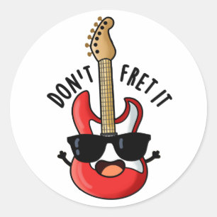 Adesivo Não o liberte de um trocadilho de guitarra engraça