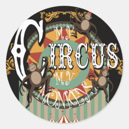 Adesivo Não o meu Circo, não os meus macacos