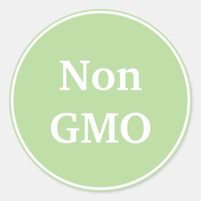 Adesivo Não OGM. Verde. (Frente)