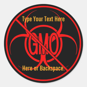 Adesivo Não OGM Vinhetas OGM Avisadores personalizados de