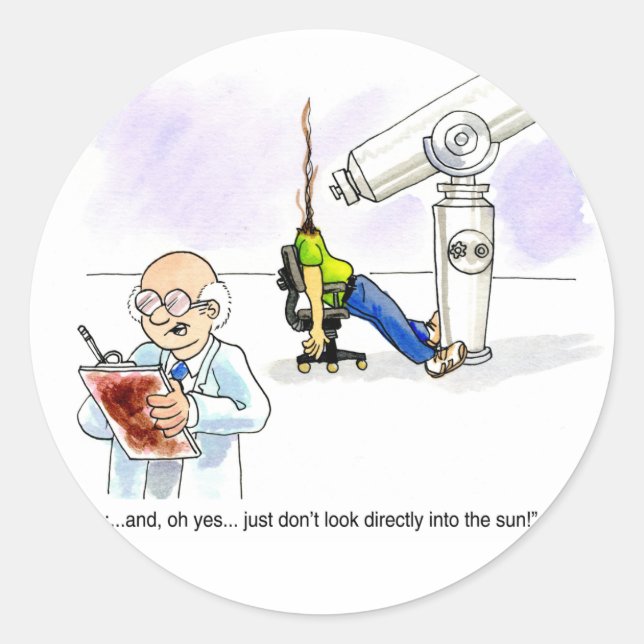 Adesivo Não olhe para o Sol! (Frente)