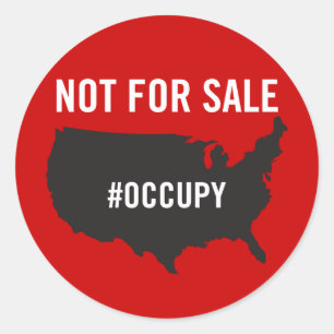 Adesivo Não para venda - Occupy Wall Street - Somos os 99