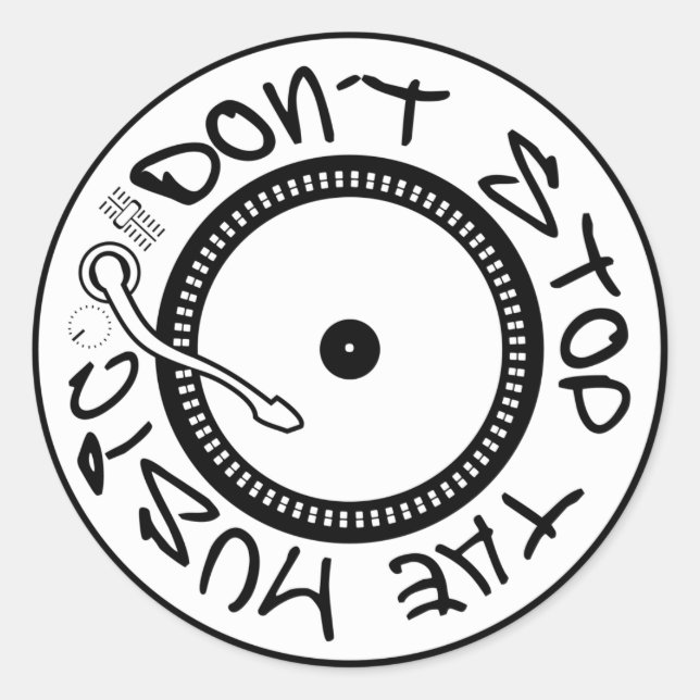 ADESIVO NÃO PARE A MÚSICA (Frente)