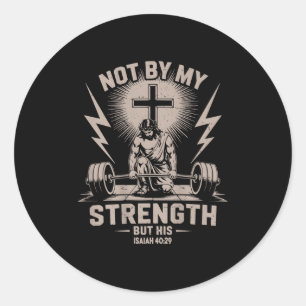 Adesivo Não Pela Minha Força, Mas Pelo Seu Engraçado Traba