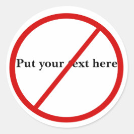 Adesivo Não Permitido