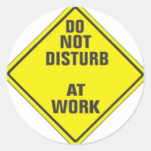 ADESIVO NÃO PERTURBA O SINAL PRO PERSONALIZADO PARA NINGUÉ