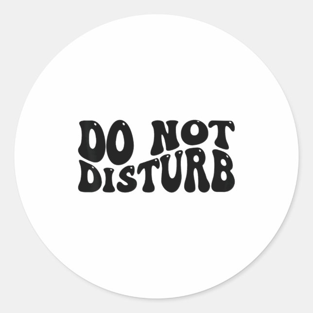 Adesivo Não Perturbe  (Frente)