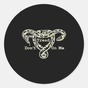 Adesivo Não Pise No Meu Útero Cobra Pro Roe Feminista