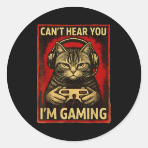 Adesivo Não Posso Ouvir Você Estou Jogando Gamer Divertido