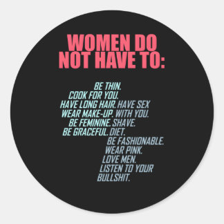 Adesivo Não Precisa De Feminista