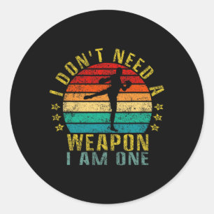Adesivo Não Preciso De Uma Arma Eu Sou Uma Piada Retro