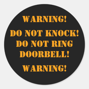 ADESIVO NÃO SABES! NÃO TOME RINGDOORBELL! , AVISO!