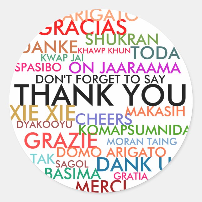 ADESIVO NÃO SE ESQUEÇA DE AGRADECER (Frente)