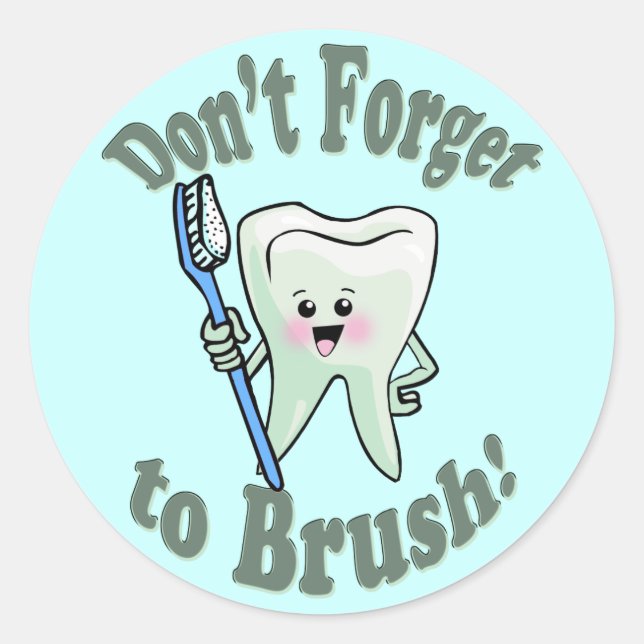 Adesivo Não se esqueça de Pincel (Frente)