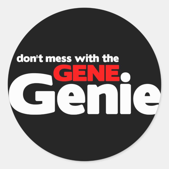 Adesivo Não se meta com o gênio gênio (Frente)