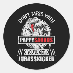 Adesivo Não se meta com o Pai da família Pappy Saurus Di