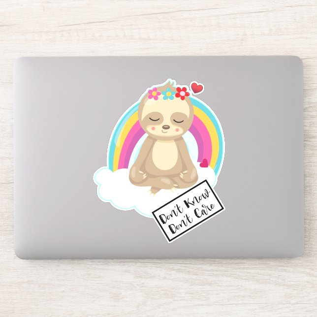 Adesivo Não sei não se importa com o texto - uma bela medi (Computador)