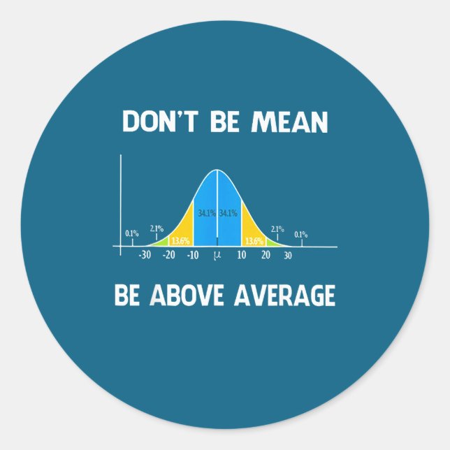 Adesivo Não Significa Matemática Acima da Média (Frente)