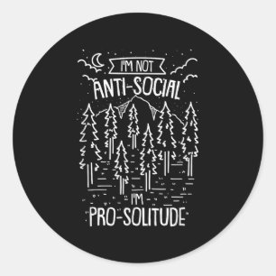 Adesivo Não Sou Anti-Social, Im Prosolitude Saída
