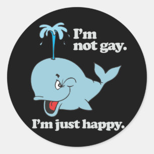 ADESIVO NÃO SOU GAY. ESTOU FELIZ