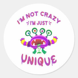 Adesivo Não sou louco, sou único