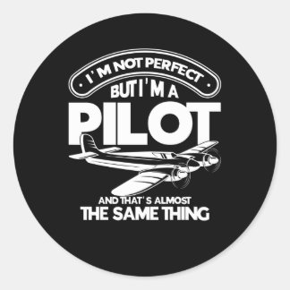 Adesivo Não sou perfeito, mas sou piloto