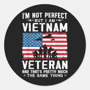 Adesivo Não sou perfeito, mas sou veterano do Vietnã