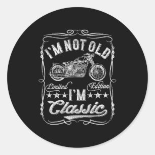 Adesivo Não sou velho sou engraçado Moto Antiga Masculina